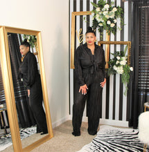Load image into Gallery viewer, Pleaded Blouse Pant Set