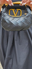 Load image into Gallery viewer, Black Basket Weave Crossbody
