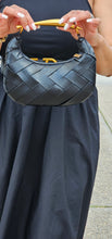 Load image into Gallery viewer, Black Basket Weave Crossbody
