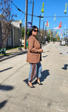 Load image into Gallery viewer, Leopard track Denim Jeans
