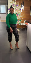 Load image into Gallery viewer, Vegan Leather Jogger Pants
