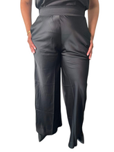 Load image into Gallery viewer, Black Diamond Satin Pants
