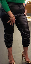 Load image into Gallery viewer, Vegan Leather Jogger Pants
